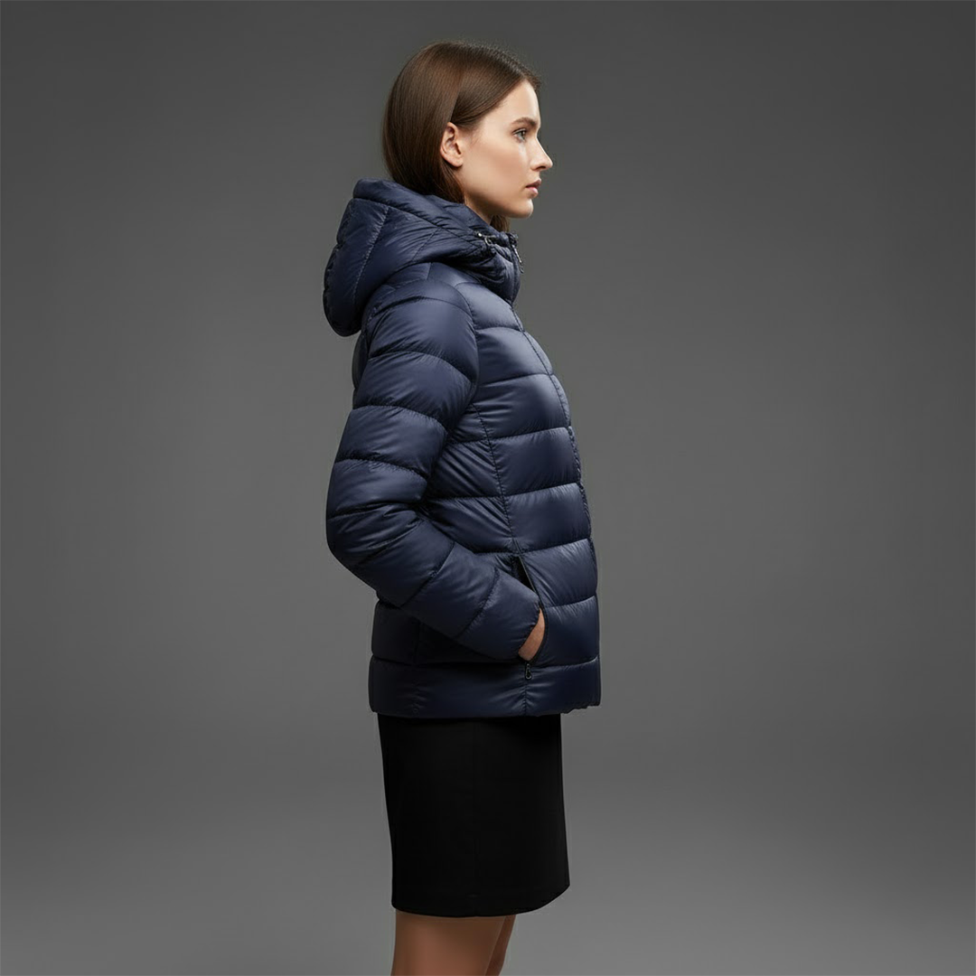 Josie™ | Chaqueta acolchada corta de cuello alto