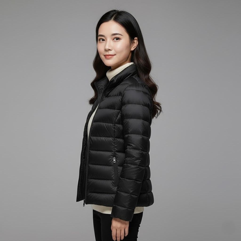 Josie™ | Chaqueta acolchada corta de cuello alto