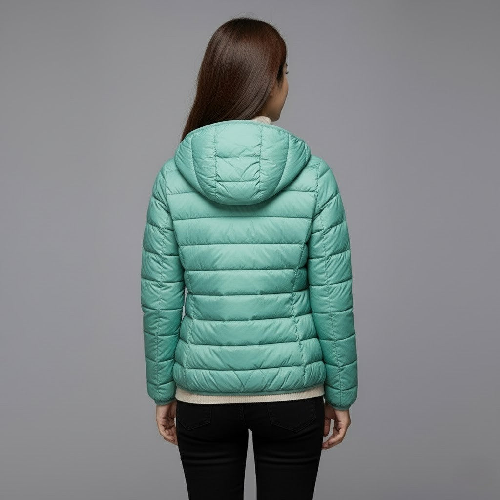 Josie™ | Chaqueta acolchada corta de cuello alto