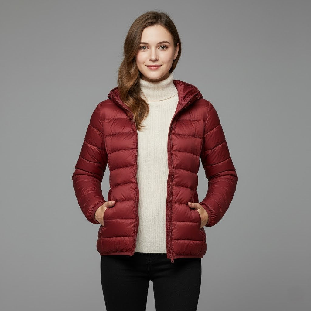 Josie™ | Chaqueta acolchada corta de cuello alto