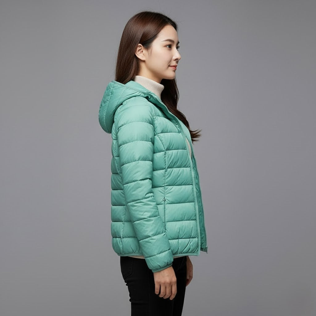 Josie™ | Chaqueta acolchada corta de cuello alto