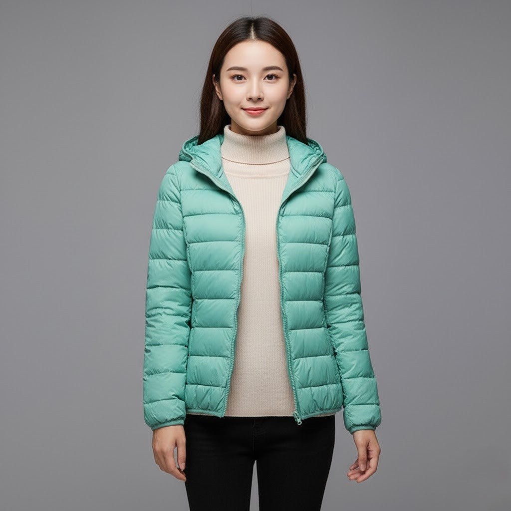 Josie™ | Chaqueta acolchada corta de cuello alto