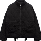 Bella™ | Cazadora bomber acolchada con cuello alto y cremallera