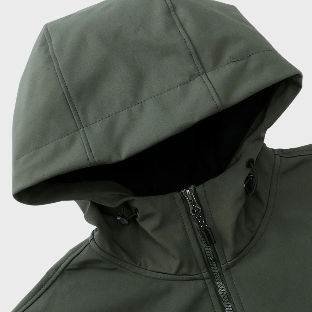 Caleb™ | Anorak softshell con capucha y bolsillos con cremallera
