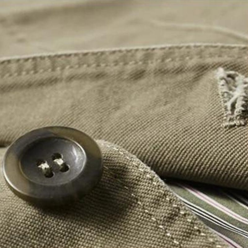 Victor™ | Americana de algodón con solapa y tres botones