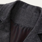 Ezra™ | Chaleco de traje de tweed de espiga entallado con solapa
