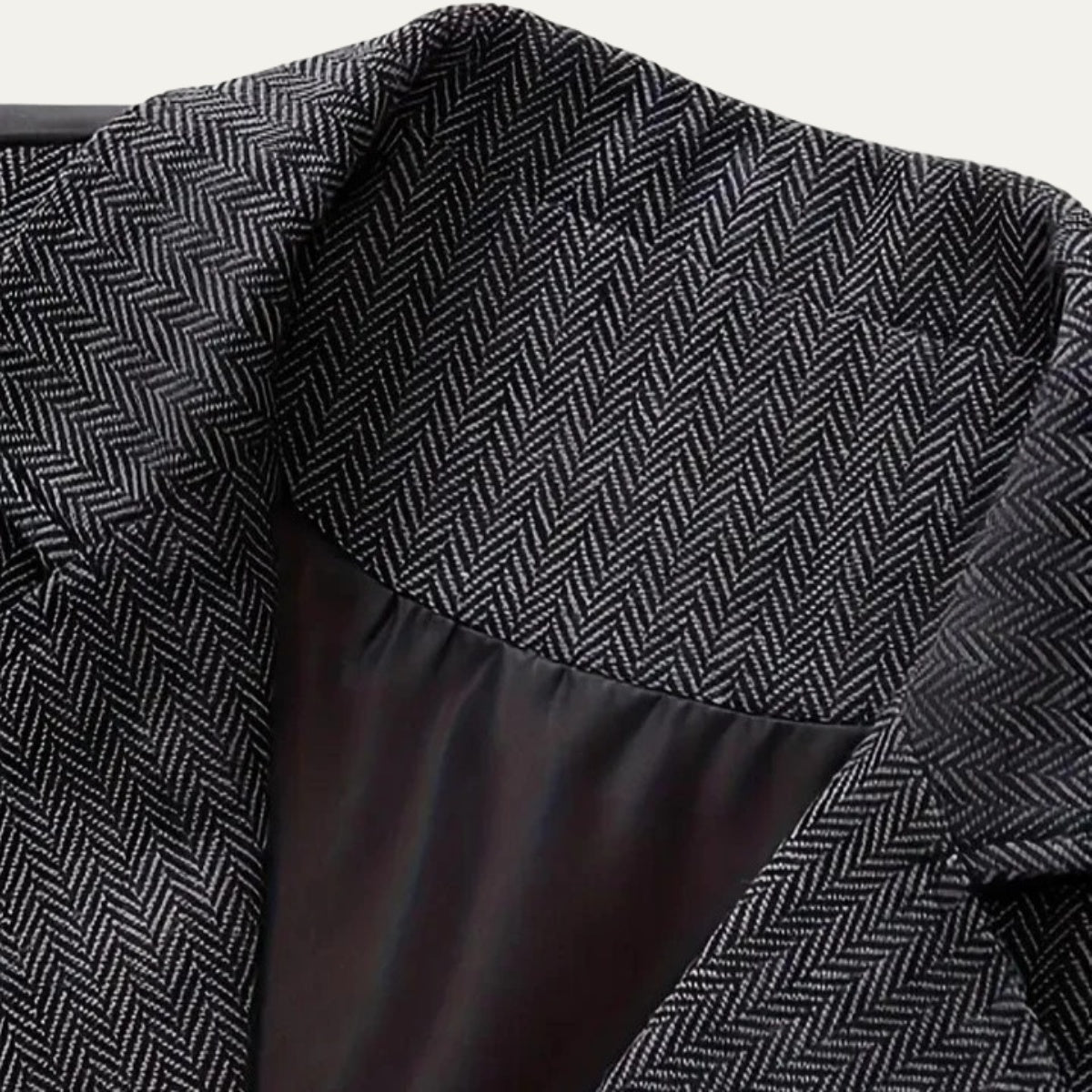 Ezra™ | Chaleco de traje de tweed de espiga entallado con solapa