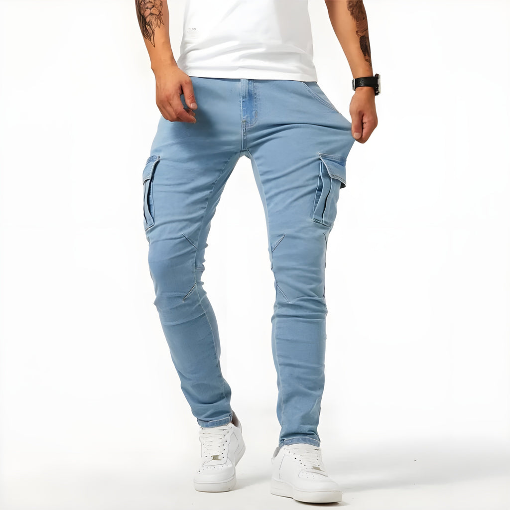 Weston™ | Pantalón cargo slim fit con múltiples bolsillos