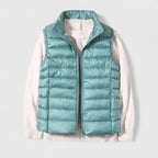 Cecilia™ | Chaleco acolchado ligero con cuello alto y cremallera