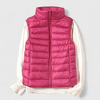 Cecilia™ | Chaleco acolchado ligero con cuello alto y cremallera