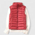 Cecilia™ | Chaleco acolchado ligero con cuello alto y cremallera