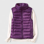 Cecilia™ | Chaleco acolchado ligero con cuello alto y cremallera