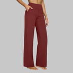 Hope™ | Pantalón de punto de pierna ancha y tiro alto