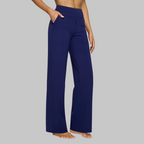 Hope™ | Pantalón de punto de pierna ancha y tiro alto