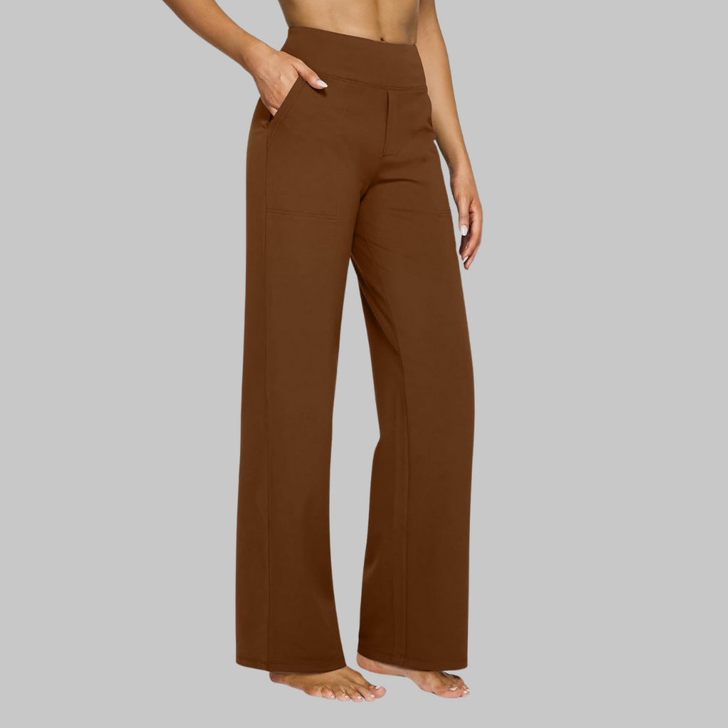 Hope™ | Pantalón de punto de pierna ancha y tiro alto