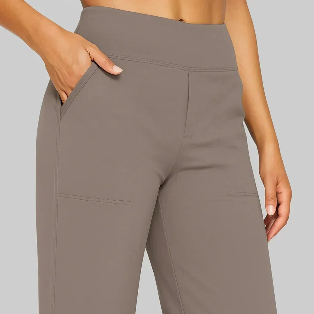 Hope™ | Pantalón de punto de pierna ancha y tiro alto