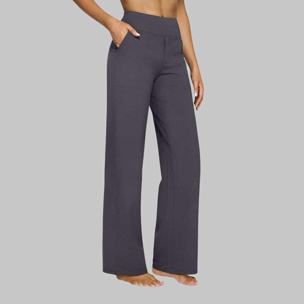 Hope™ | Pantalón de punto de pierna ancha y tiro alto