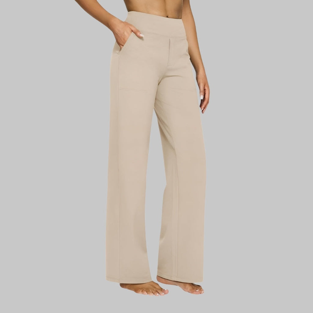 Hope™ | Pantalón de punto de pierna ancha y tiro alto