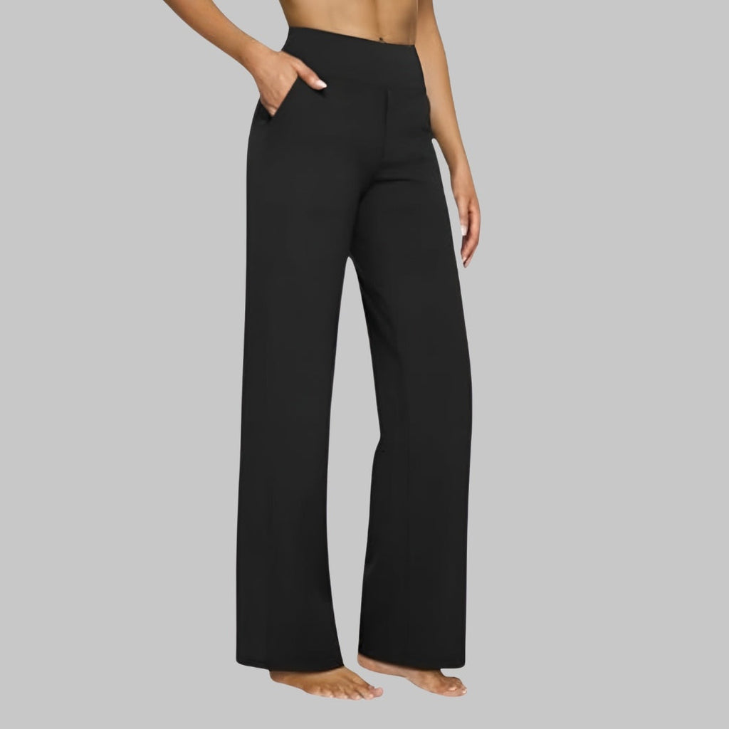 Hope™ | Pantalón de punto de pierna ancha y tiro alto