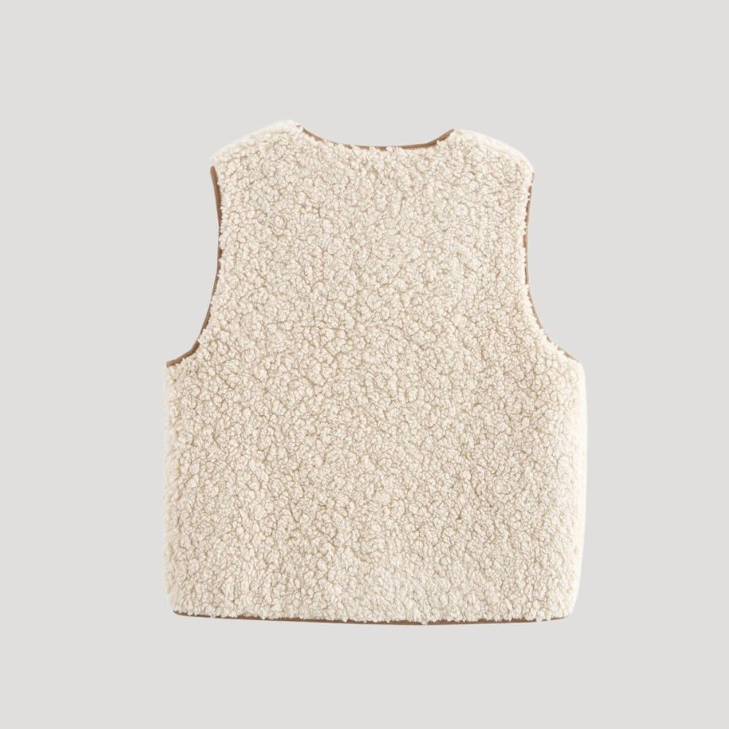Madison™ | Chaleco sherpa con lazos delanteros