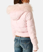 Ashley™ | Chaqueta acolchada con capucha de pelo sintético