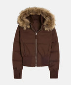 Ashley™ | Chaqueta acolchada con capucha de pelo sintético