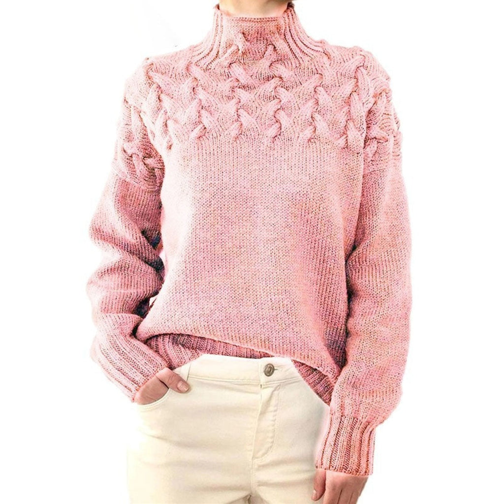 Colette™ | Jersey de ochos con cuello alto y manga larga