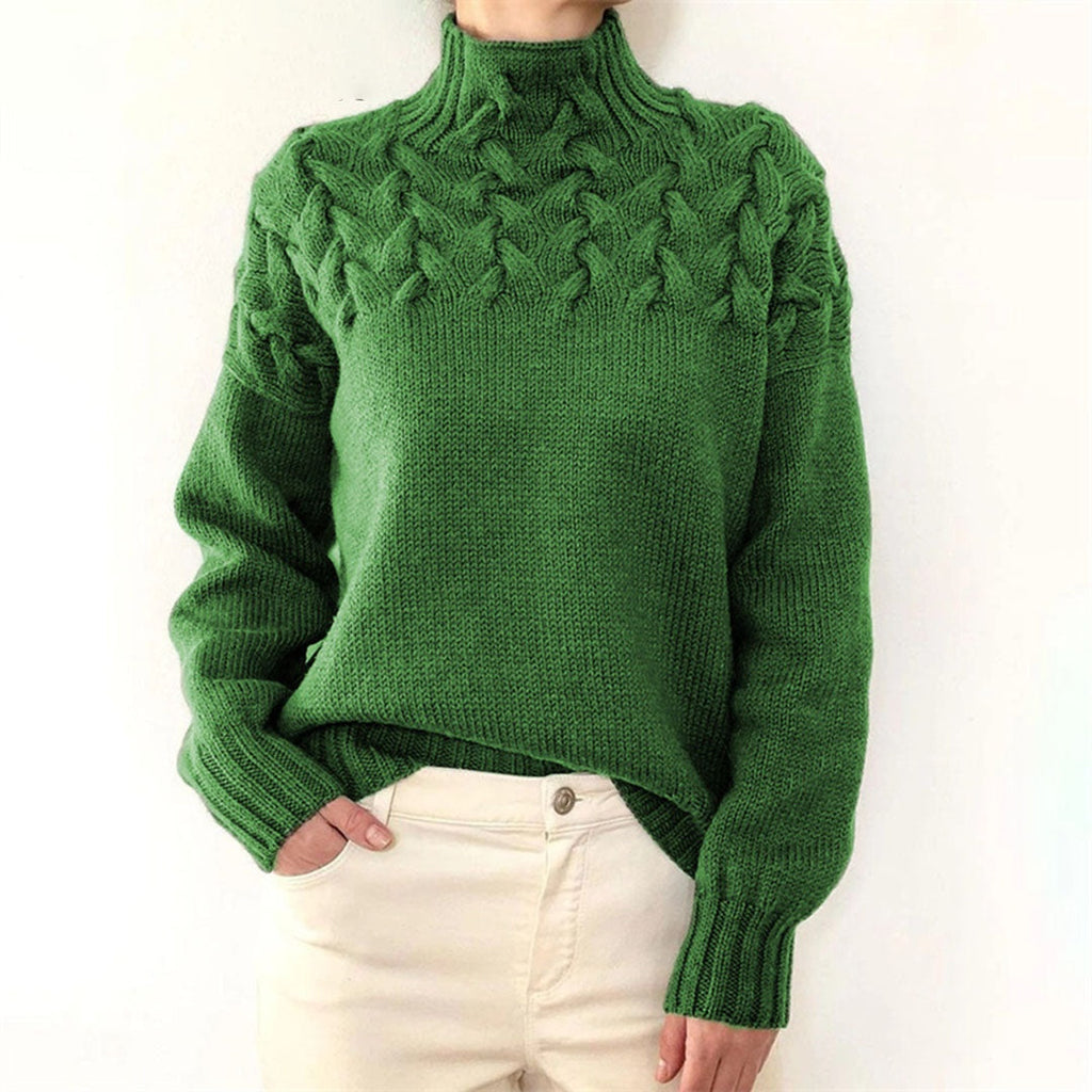 Colette™ | Jersey de ochos con cuello alto y manga larga