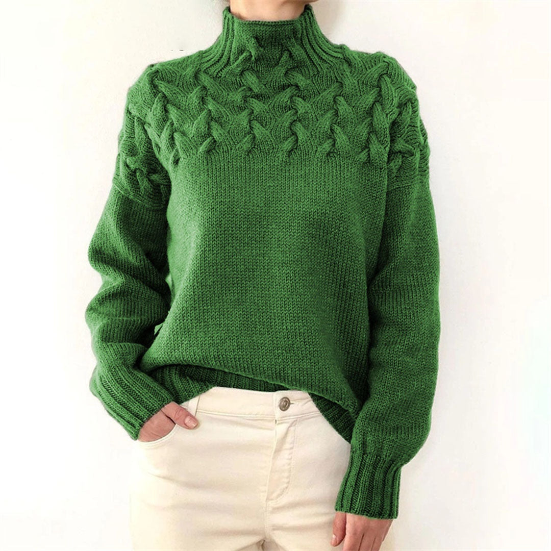 Colette™ | Jersey de ochos con cuello alto y manga larga