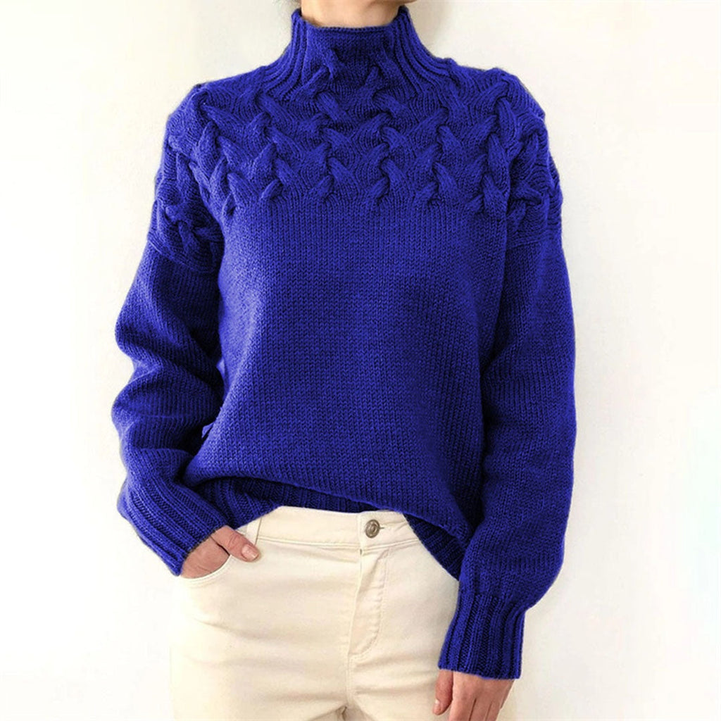 Colette™ | Jersey de ochos con cuello alto y manga larga