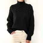 Colette™ | Jersey de ochos con cuello alto y manga larga