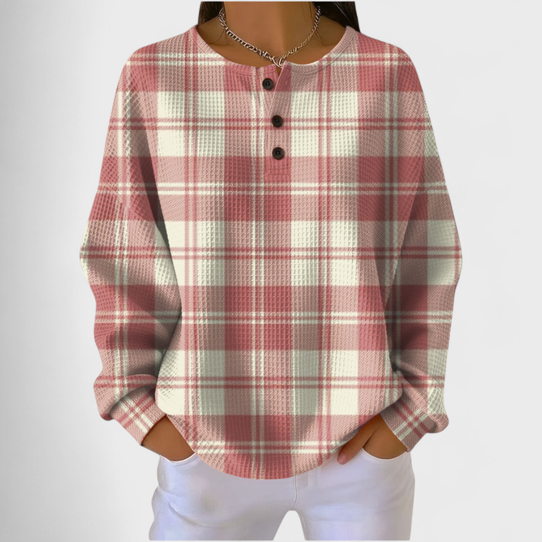 Ava™ | Sudadera navideña de manga larga con estampado festivo
