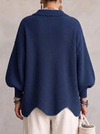 Victoria - Cárdigan oversized con grandes botones dorados - vista 12
