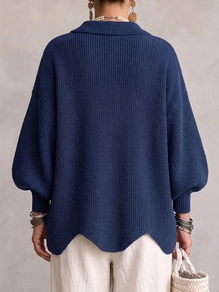 Victoria | Cárdigan oversized con grandes botones dorados