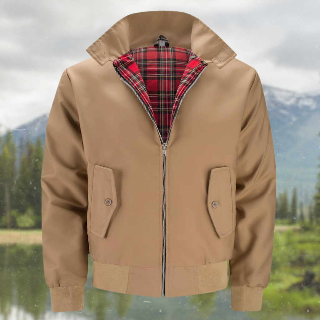 Clayton™ | Chaqueta Harrington con forro de tartán