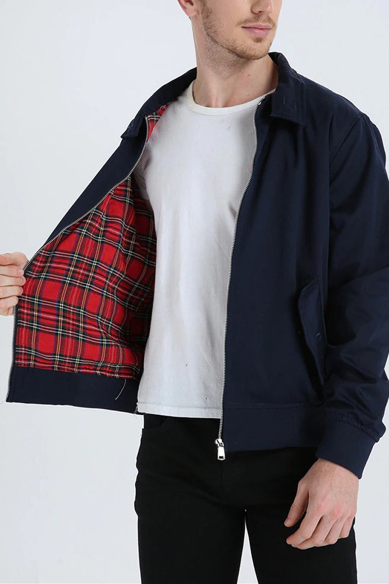 Clayton™ | Chaqueta Harrington con forro de tartán