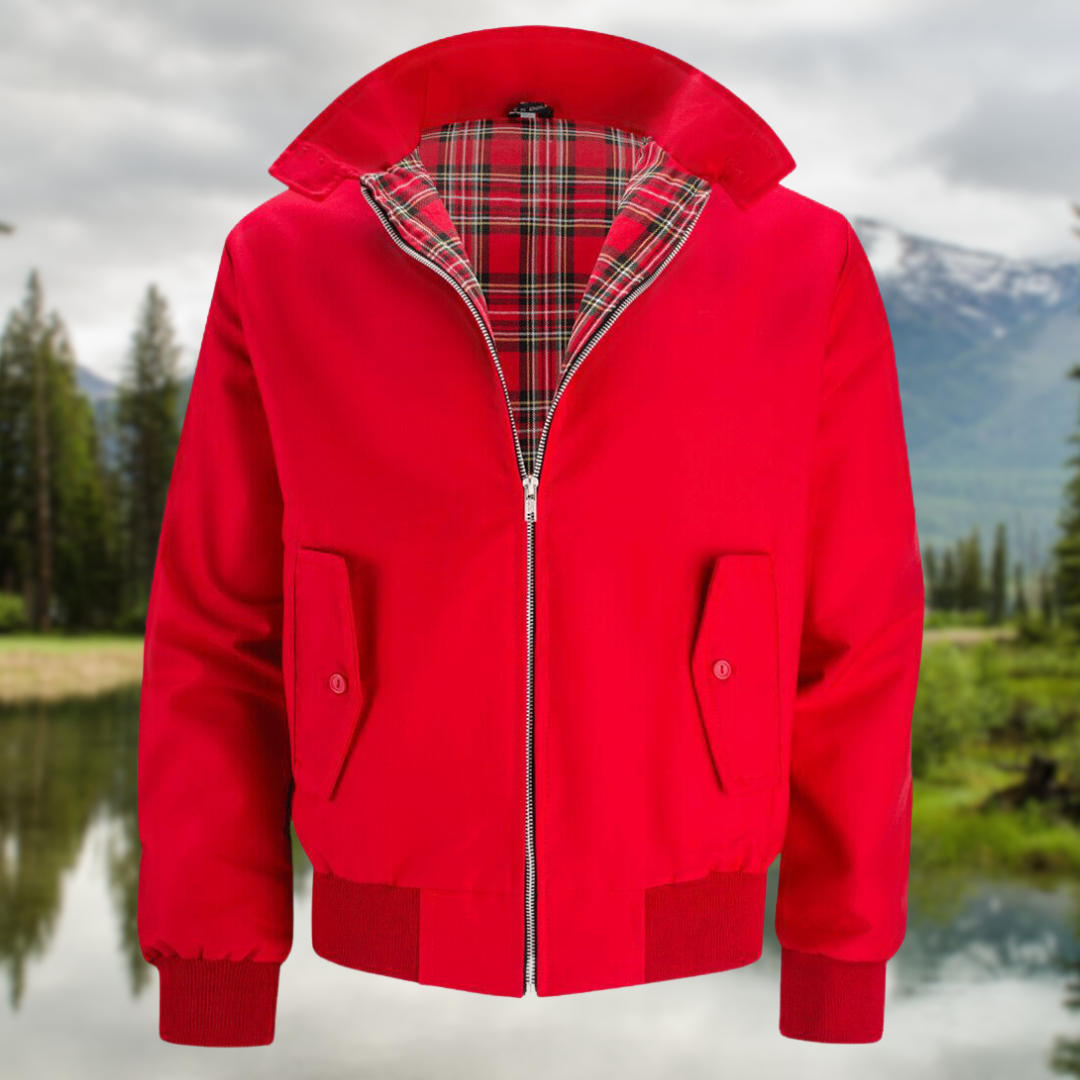 Clayton™ | Chaqueta Harrington con forro de tartán