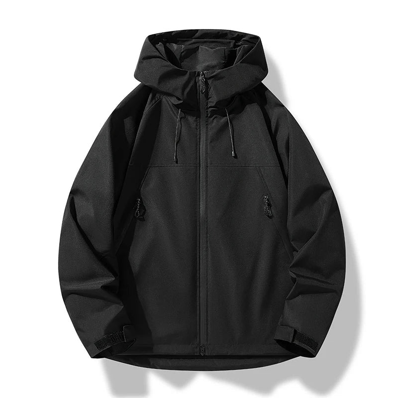 Brett™ | Cortavientos impermeable de hombre con capucha