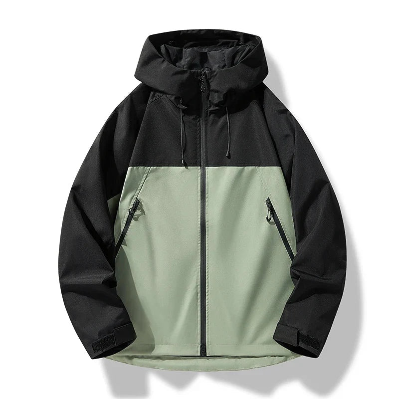 Brett™ | Cortavientos impermeable de hombre con capucha