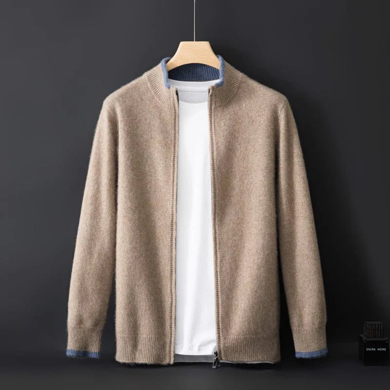 David™ | Jersey de punto con cremallera y cuello acanalado