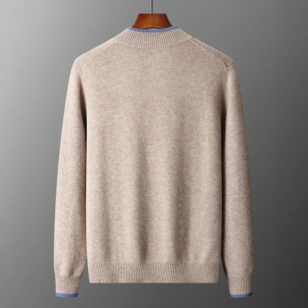 David™ | Jersey de punto con cremallera y cuello acanalado