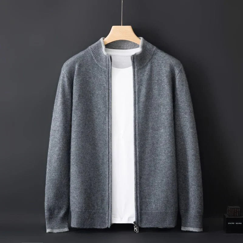 David™ | Jersey de punto con cremallera y cuello acanalado