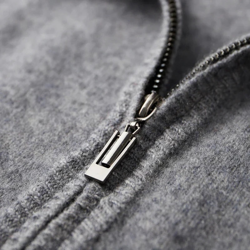 David™ | Jersey de punto con cremallera y cuello acanalado