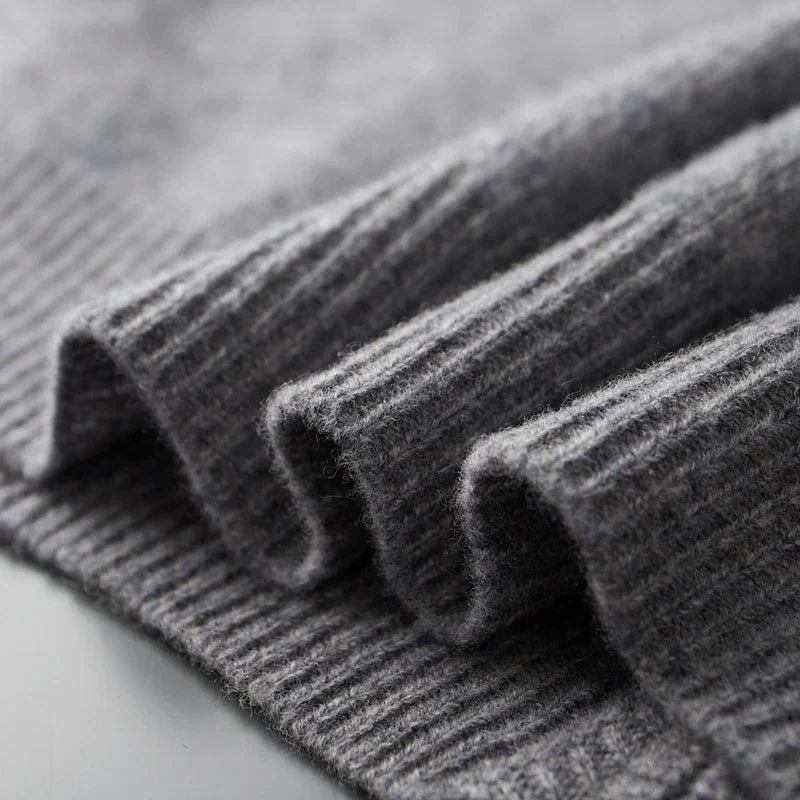 David™ | Jersey de punto con cremallera y cuello acanalado