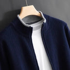 David™ | Jersey de punto con cremallera y cuello acanalado