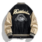 Garrett™ | Chaqueta varsity con parches bordados y botones
