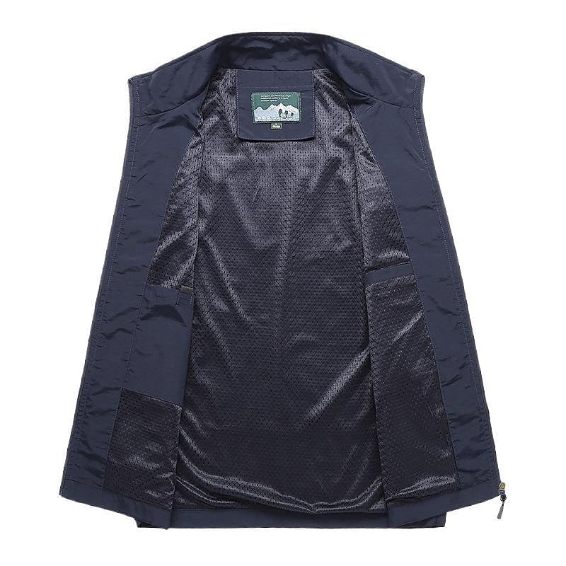 Nicholas™ | Chaleco ligero de hombre con cuello alto y bolsillos