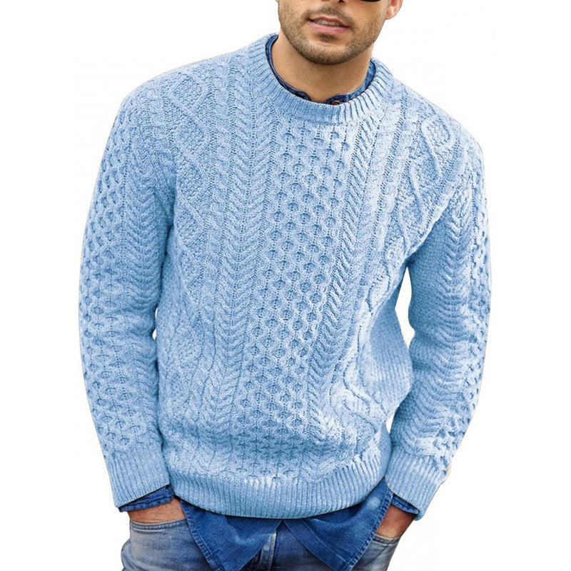 Sean™ | Jersey de punto trenzado con cuello redondo