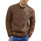 Sean™ | Jersey de punto trenzado con cuello redondo