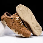 Isaac™ | Zapatos casual de piel con cordones y suela dentada